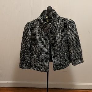 Black and white tweed jacket